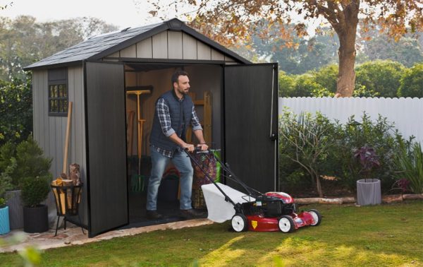 Oakland 7.5×7 Storage Shed Grey