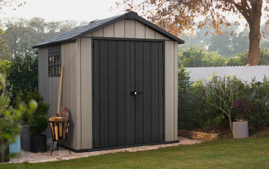 Oakland 7.5×7 Storage Shed Grey